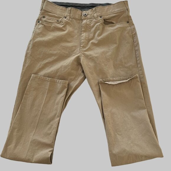 Members Mark Mason 5 Pocket Pants Mens 32x32 Khaki Straight Fit Chino - Picture 1 of 7